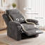 Fauteuil inclinable en velours Brunell-132269757