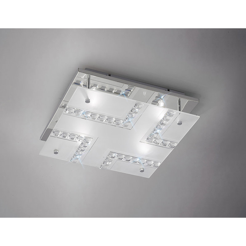 Glass Semi Flush Mount