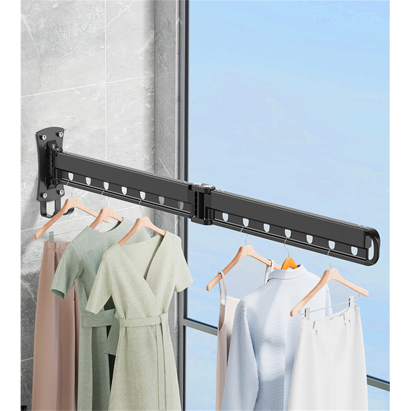 Portant rétractable en aluminium Ultraspace, H 7,08 po x l 41,92 po x P 3,22 po