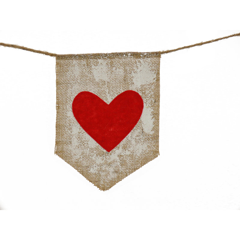 Guirlande The Hearts Aisle® de 6 pi avec cœurs rouges