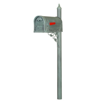 Aluminum Post Mounted Mailbox