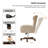 Caden Modern Chenille Simple Assembly Wingback Executive Chair with Adjustable Height and Curved Armrests-261336088