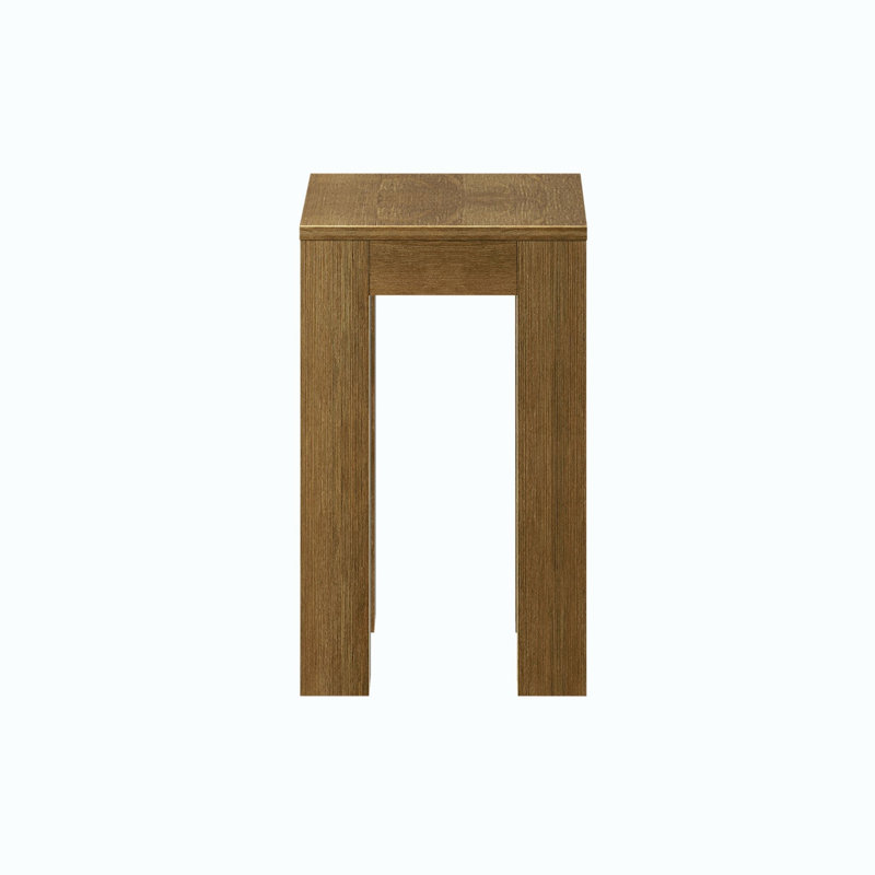 Calogero Solid Wood End Table, Pecan Wirebrush