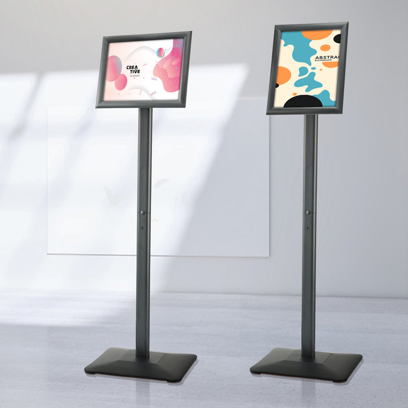 Pedestal Sign Holder with Metal Base