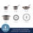 Rachael Ray Cook & Create Nonstick Cookware Pots and Pans Set, 6 Piece, Gray