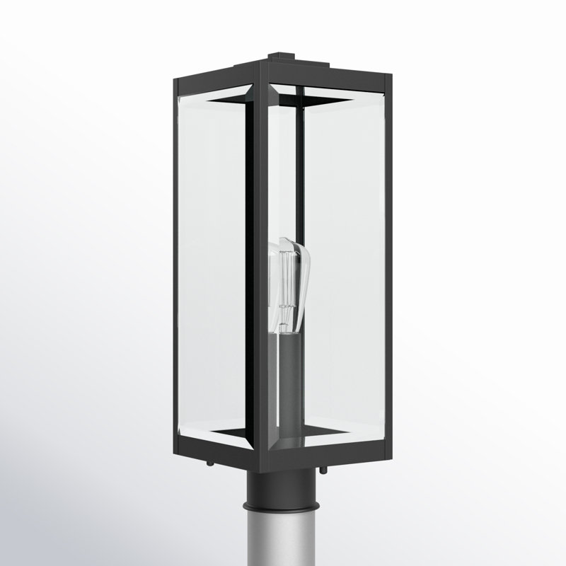Tête de lanterne câblée à 1 lumière de 20,5 po Ainsworth Earth Black