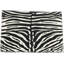 Animal Print Area Rug in White Black-1133701401