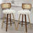 Adianey Swivel Upholstered Rattan Back Counter & Bar Stool-29158841-32657585-39497086