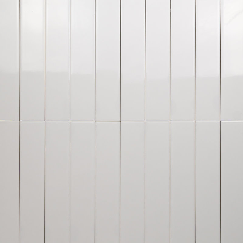 Spectre Glow Glossy 2" x 10" Subway Wall Tile,  Milk/Snow White