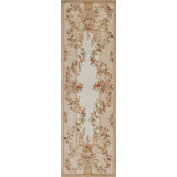 Savonnerie One-of-a-Kind 3' X 10' Hand Knotted Area Rug