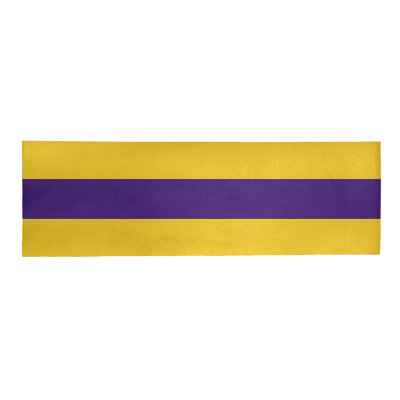 Tapis mauve/jaune