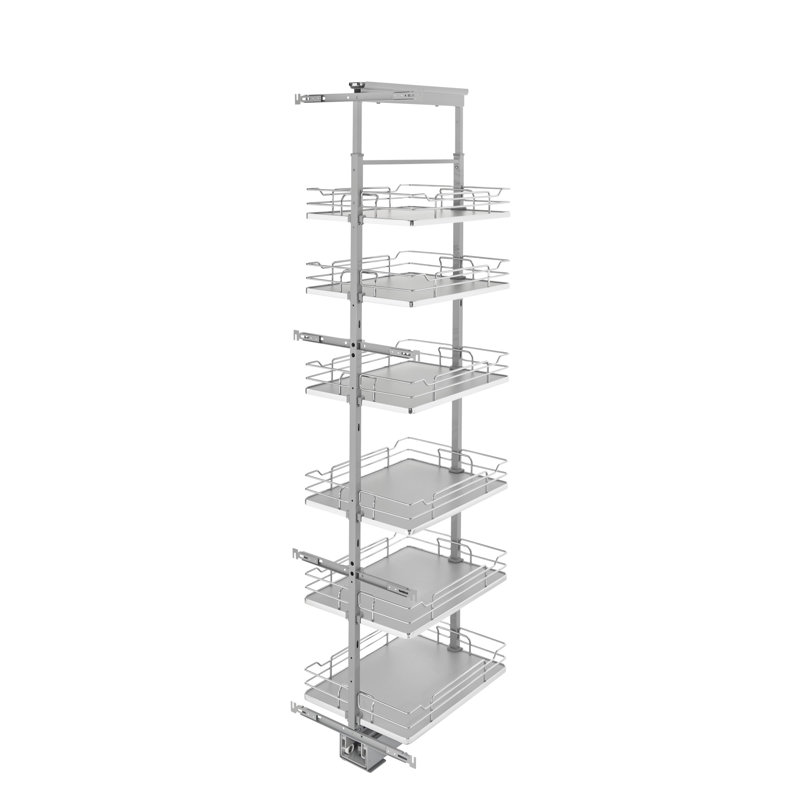 Système de garde-manger ajustable Rev-A-Shelf, H 73,63 po x l 11,57 po x P 21,72 po, Gris