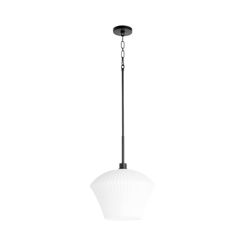 Luminaire suspendu 1 lumière Monsita, Matte Black