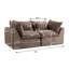 Canapé modulaire en velours côtelé 74,8 pouces Compression Cloud