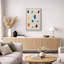 «Minimalist Color Dot Abstract» dans des tons neutres et doux, impression sur toile encadrée-1464652318-1464652289