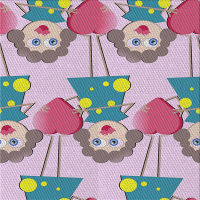 Tapis décoratif mauve Pickard