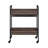 Industrial Rectangular Serving Cart With 2 Tier Shelf And Cup Holder For Easy Mobility And Storage