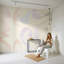 Papier peint blanc avec décoration murale abstraite amovible-89060460-89060462