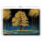 Stunning Decorative Canvas Painting, 27.6 x 39.4 inches | 100% Canvas, Thickness: 0.1 inches | Framed with 100% Pine Wood, Thickness: 0.9 inches | Elegant Blue, Navy Blue, Gold & Brown Colors, Perfect for Home Décor