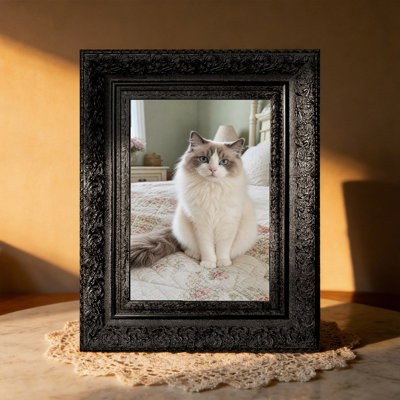 5" x 7" Black 1PC Versatile Picture Frame for Desk Decor
