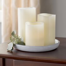 Lucid Everlasting Pillar Candle (Natural, 3x4 inch)