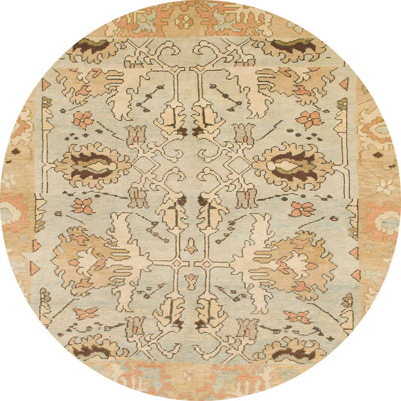 Abstract Indoor Rug, Round 8'