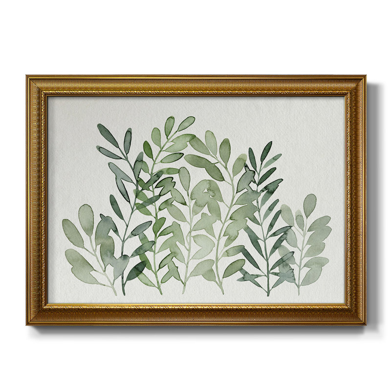 Forage Greens II - peinture sur toile encadrée, H 18 po x l 27 po