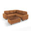  Canapé modulaire rembourré de 81 po avec repose-pieds Sherry, canapé coulissant, support de rangement USB et porte-gobelets Sherry-2069385261-2078087124
