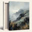Art mural sur toile Gallery Wrap pour le salon, la chambre à coucher, le bureau ou le vestibule - décoration murale décorative avec paysage de montagne-129043347-129043348