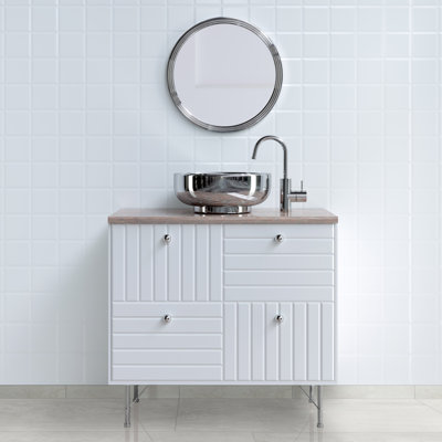 Vante 3 in. x 18 in. Matte Porcelain Bullnose Tile Trim