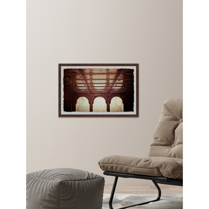 Central Park II by Ann Barnes - Single Picture Frame Print, 30cm H x 46cm W x 4cm D