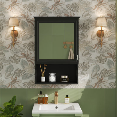 Armoire de rangement de salle de bain murale 20 "avec miroir