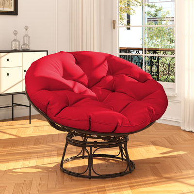 Chaise de patio avec coussins Papasan