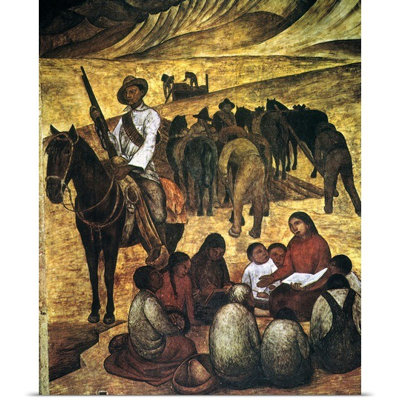 'Rivera: Schoolteacher' by Diego Rivera Painting Print