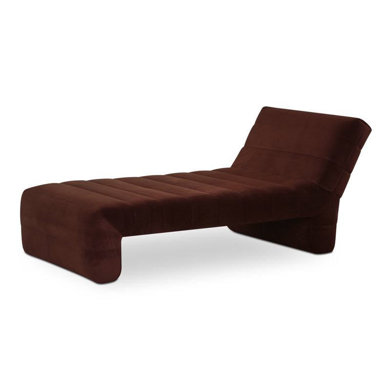 Verity Chaise Lounge, Warm Brown