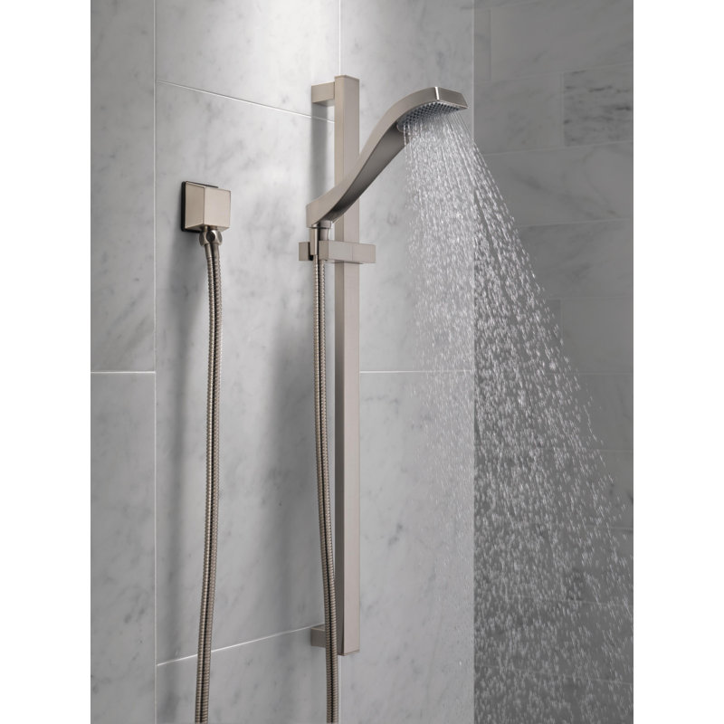 Dryden Single-Spray Slide Bar Hand Held Shower with Hose, Handheld Shower Head, Brilliance Polished Nickel