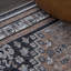 Tapis brun / bleu / gris lavable à la machine à motif de médaillons Dalyan-206874696