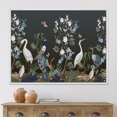 " Chinoiserie With Birds And Peonies IV "
