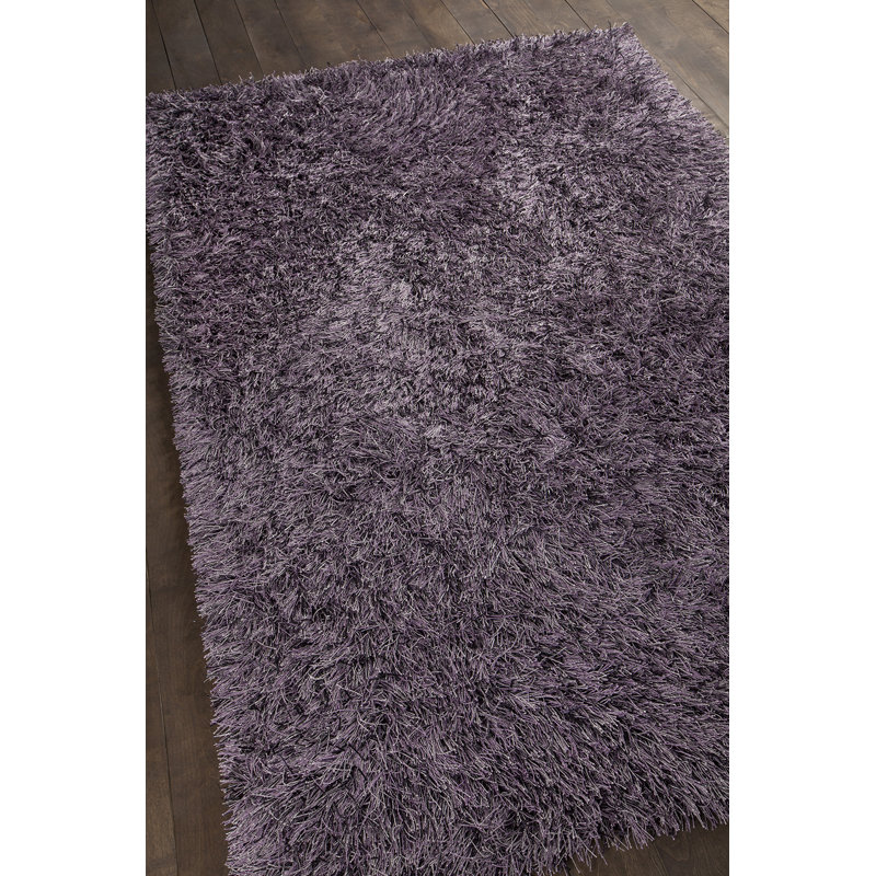 Vilma Hand-Woven Purple Area Rug, 7'9" x 10'6"