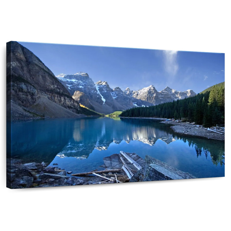 Lac pittoresque de la Moraine, H 30 po x l 45 po