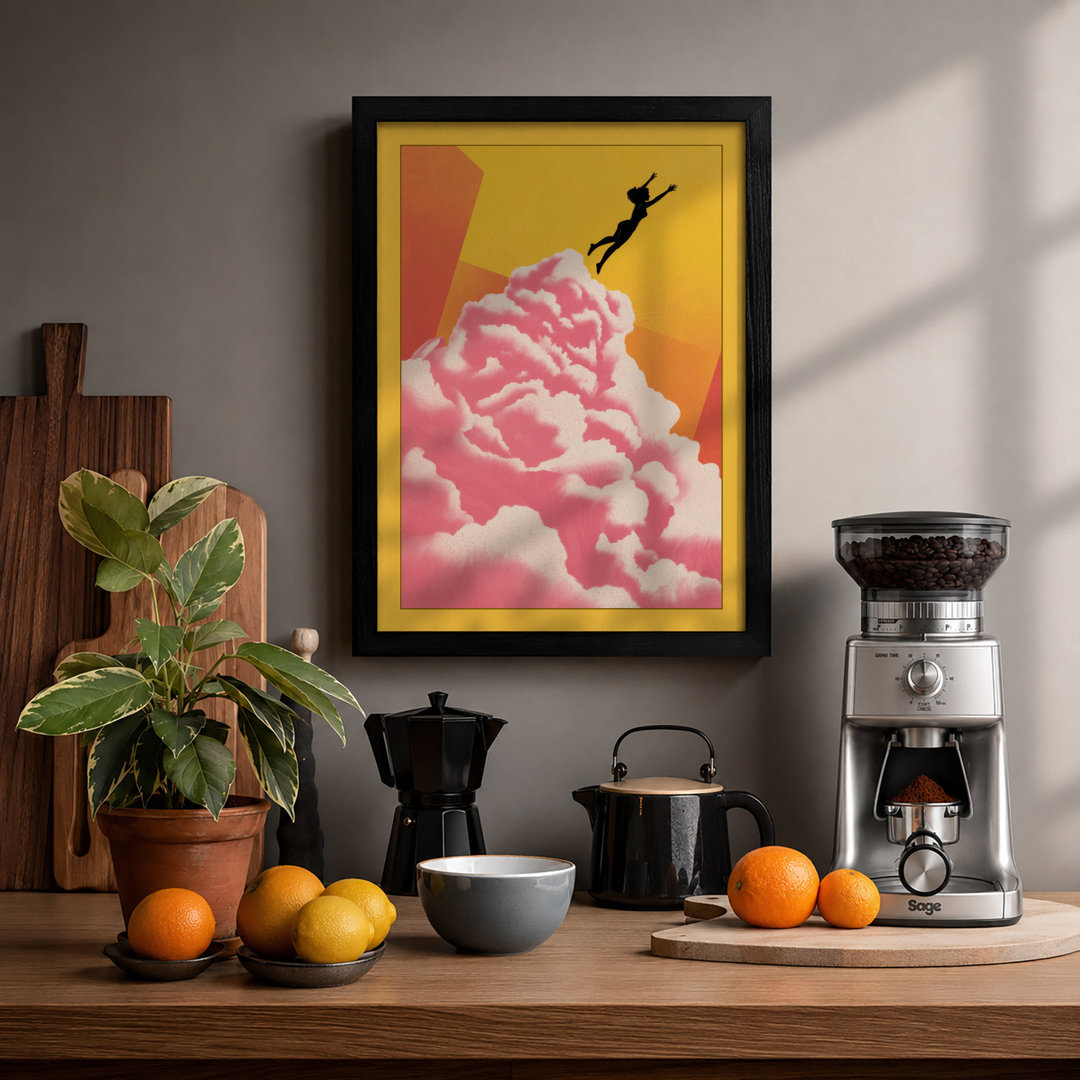 Descent into Dreams Modern - Framed Print