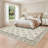 Machine Washable Bordered Rug Non Slip Rug Floral Foldable Rugs for Living Room Bedroom Playroom Nursery Dorm-628134068-628134069