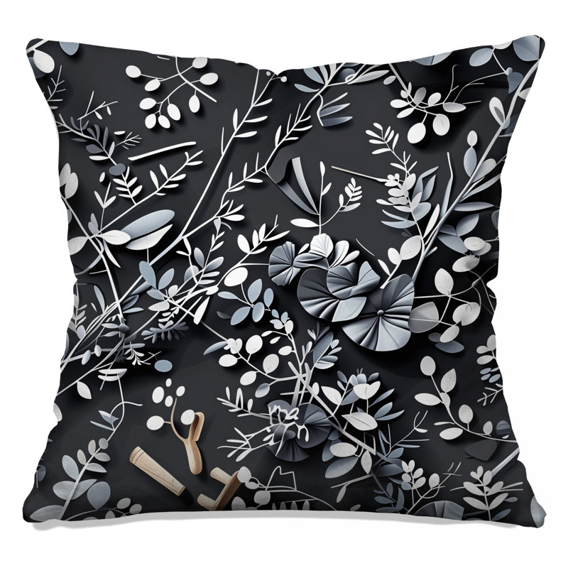 Coussin Leafy, 18 x 18 inches