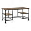 Bureau d'écriture 1 pi avec 4 roulettes en métal Modern
