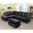 Gioia Faux Leather L-Shaped Sectional-1020823868-1020823866