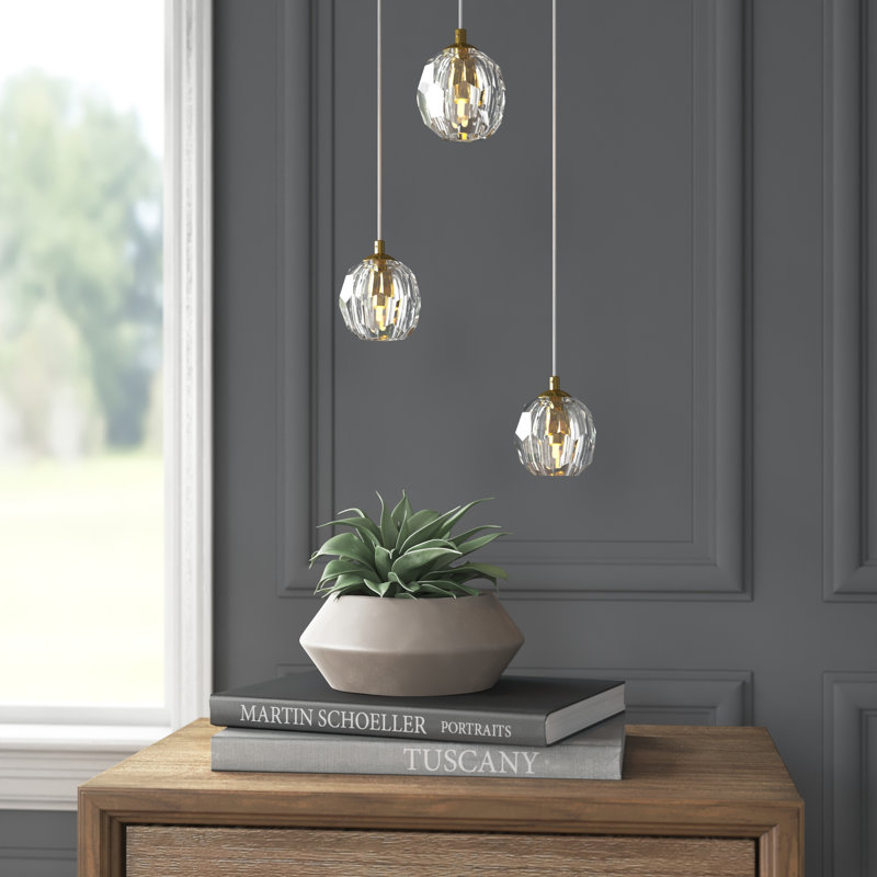 Luminaire suspendu Swampscott, Doré, 10 lumières, H 146 po x l 11 po x P 3,7 po