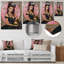 Pin Up With Poutty Lips - Art mural femme cabaret-106150543-106150536