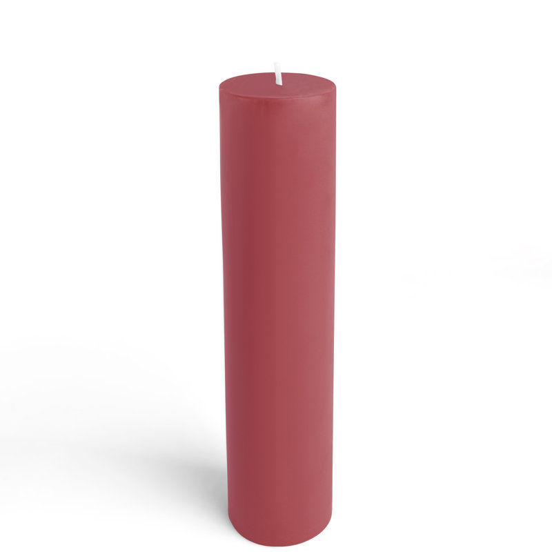 Bougie flottante non parfumée, 1, Rouge, 2 po x 9 po