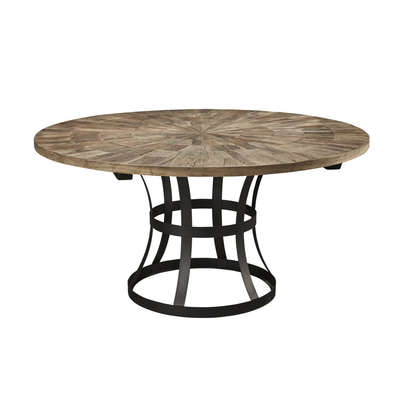 Mcfall Round Solid Wood Dining Table, Natural
