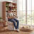 Upholstered Boucle Accent Chair MidBack Swivel Chair Armless Barrel Chiar-1403320117
